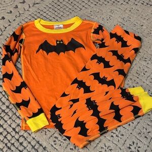 Hanna Andersson Halloween Bat Print Pajama Set Sz 10